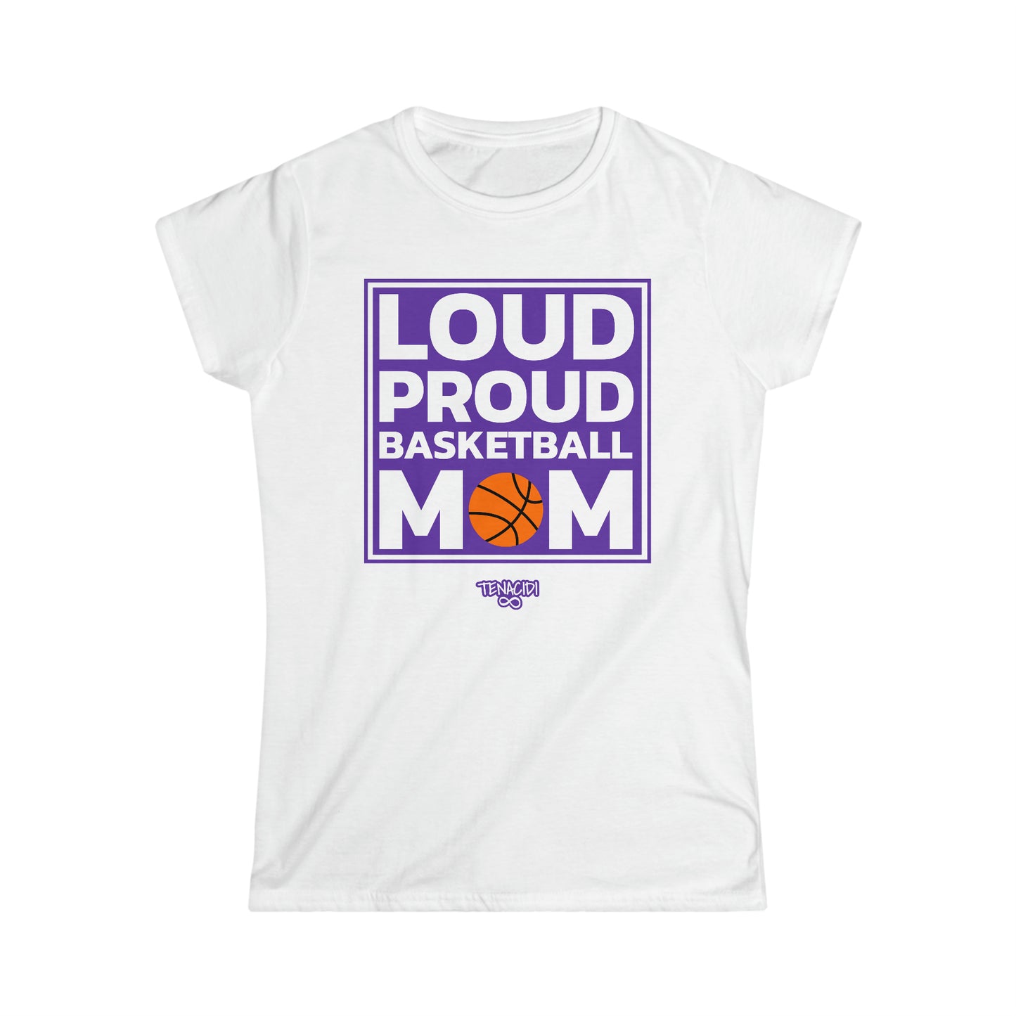 Ladies Tee - Loud Proud Basketball Mom